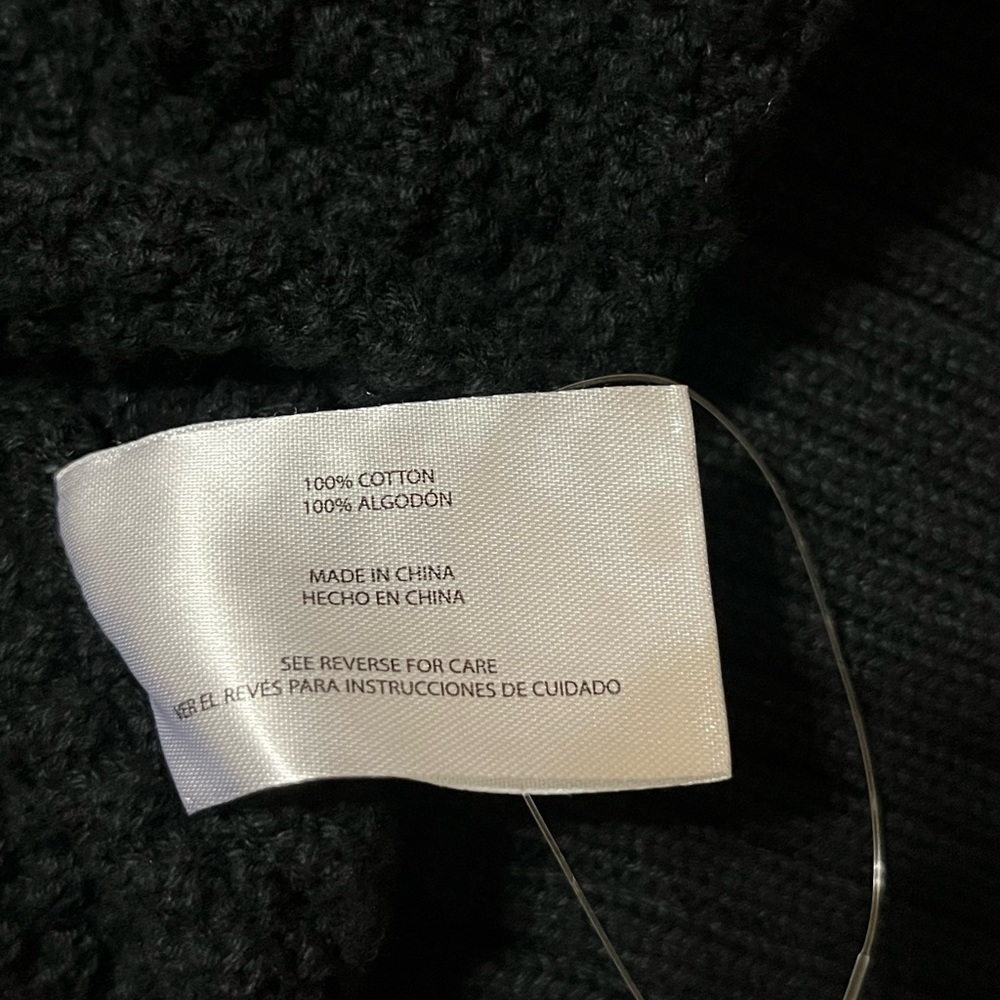 Gap Black Open-Front Cardigan Sweater - Picture 7 of 7